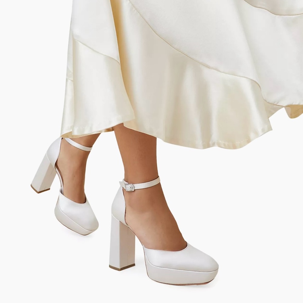 Loeffler Randall’s Selina platform White Block Heel